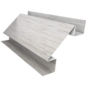 Планка угла внутреннего сложного Экобрус Grand Line 0,45 Print Elite Snow Wood TwinColor (3м)
