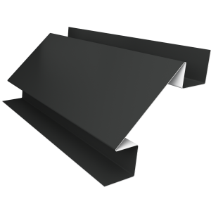 Планка угла внутреннего сложного Экобрус Grand Line 0,5 Satin с пленкой RAL 7016 антрацитово-серый (3м)