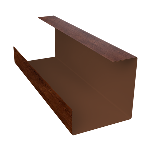Планка угла внутреннего составная нижняя 0,45 Print Elite Cherry Wood TwinColor (2м)