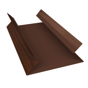 Планка угла внутреннего составная верхняя 0,45 Print Elite Choco Wood TwinColor (3м)