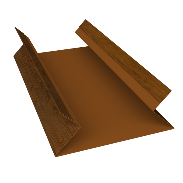 Планка угла внутреннего составная верхняя 0,45 Print Elite Golden Wood TwinColor (2м)