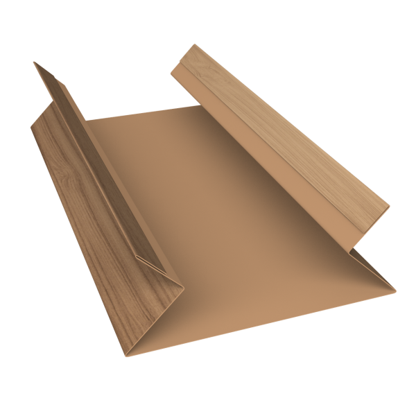 Планка угла внутреннего составная верхняя 0,45 Print Elite Honey Wood TwinColor (3м)
