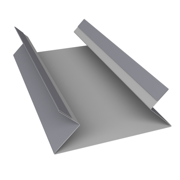 Планка угла внутреннего составная верхняя 0,5 Satin с пленкой RAL 7004 сигнальный серый (3м)