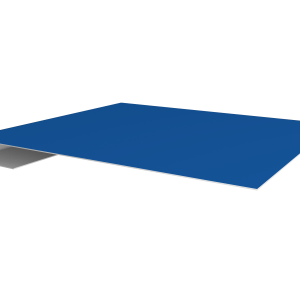 Планка завершающая 0,45 PE с пленкой RAL 5005 сигнальный синий (3м)