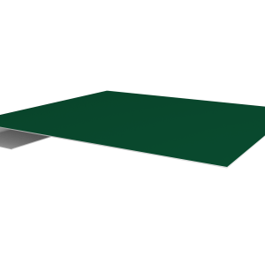 Планка завершающая 0,5 Satin с пленкой RAL 6005 зеленый мох (3м)