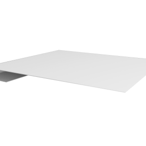 Планка завершающая 0,5 Satin с пленкой RAL 9003 сигнальный белый (3м)