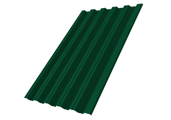 Профнастил НС35R 0,45 Drap RAL 6005 зеленый мох