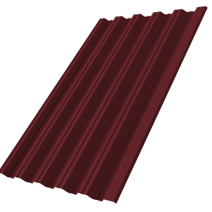 Профнастил НС35R 0,5 Satin Matt TX RAL 3005 красное вино
