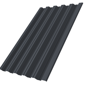 Профнастил НС35R 0,5 Satin RAL 7024 мокрый асфальт