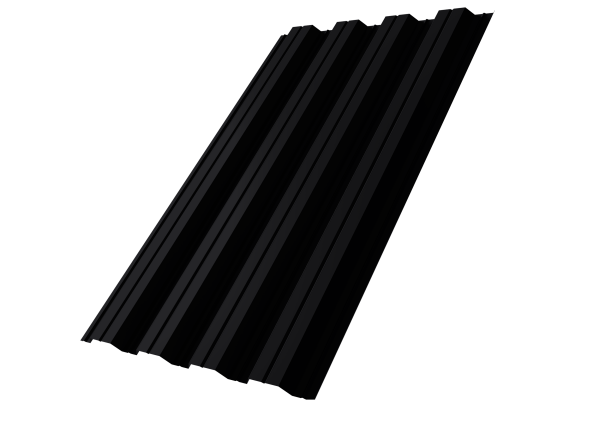 Профнастил НС44R Grand Line 0,5 PurLite Matt RAL 9005 черный