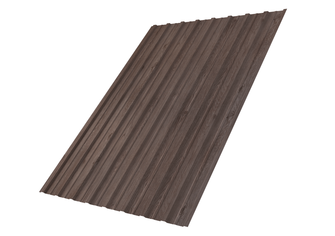 Профнастил С10A 0,45 Print Elite White Wood TwinColor
