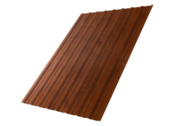 Профнастил С10A 0,45 Print Premium Golden Wood Fresh TwinColor