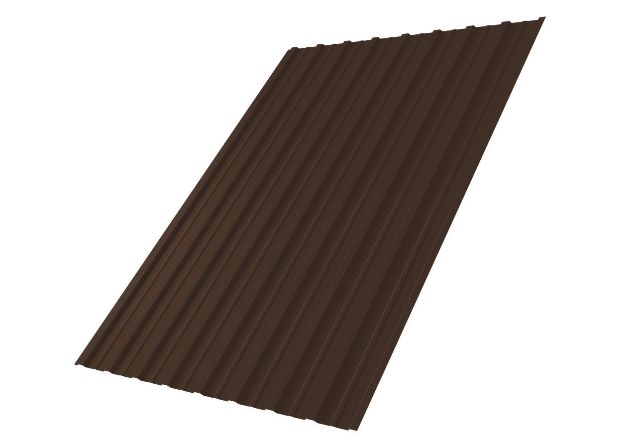 Профнастил С10A 0,5 Satin Matt RAL 8017 шоколад