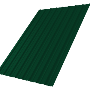 Профнастил С10A 0,5 Satin Matt TX RAL 6005 зеленый мох