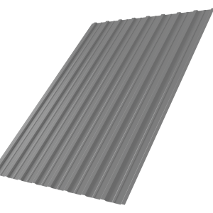 Профнастил С10A 0,5 Satin RAL 9006 бело-алюминиевый