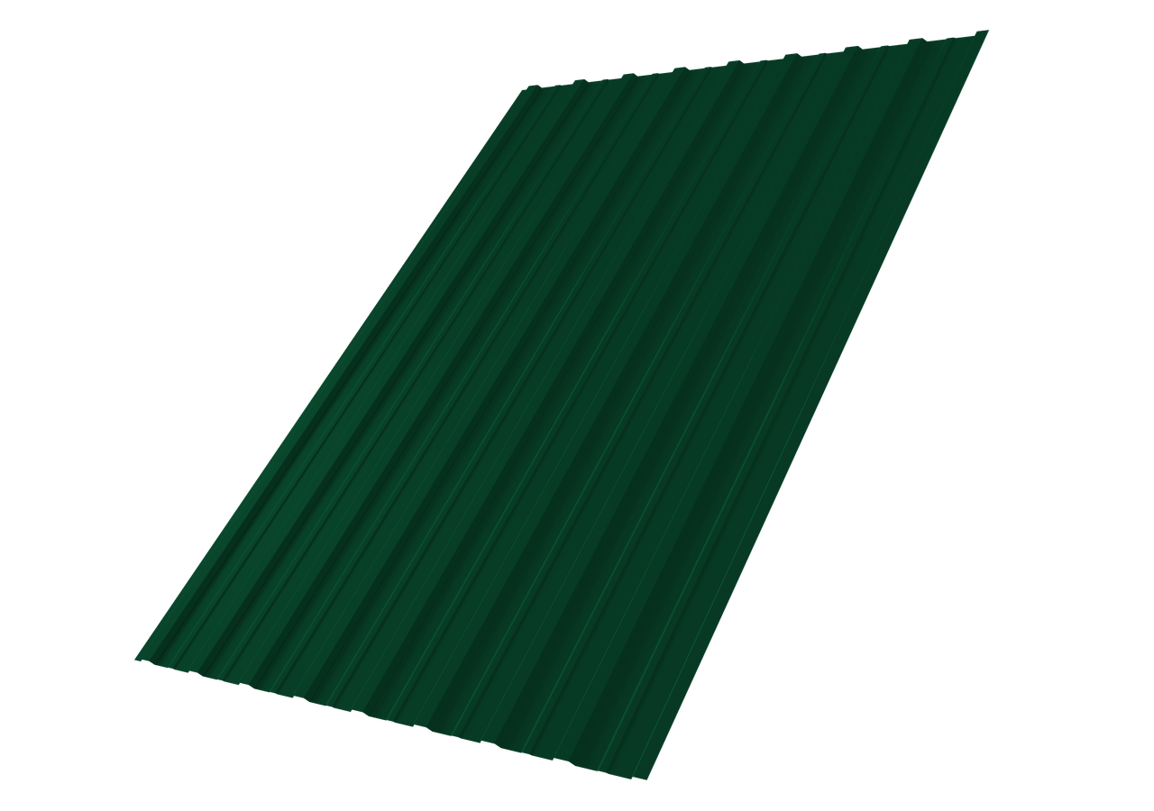 Профнастил С10A 0,5 Satin с пленкой RAL 6005 зеленый мох