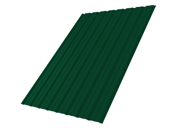 Профнастил С10B 0,4 PE RAL 6005 зеленый мох
