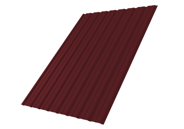 Профнастил С10B 0,45 PE-Double RAL 3005 красное вино