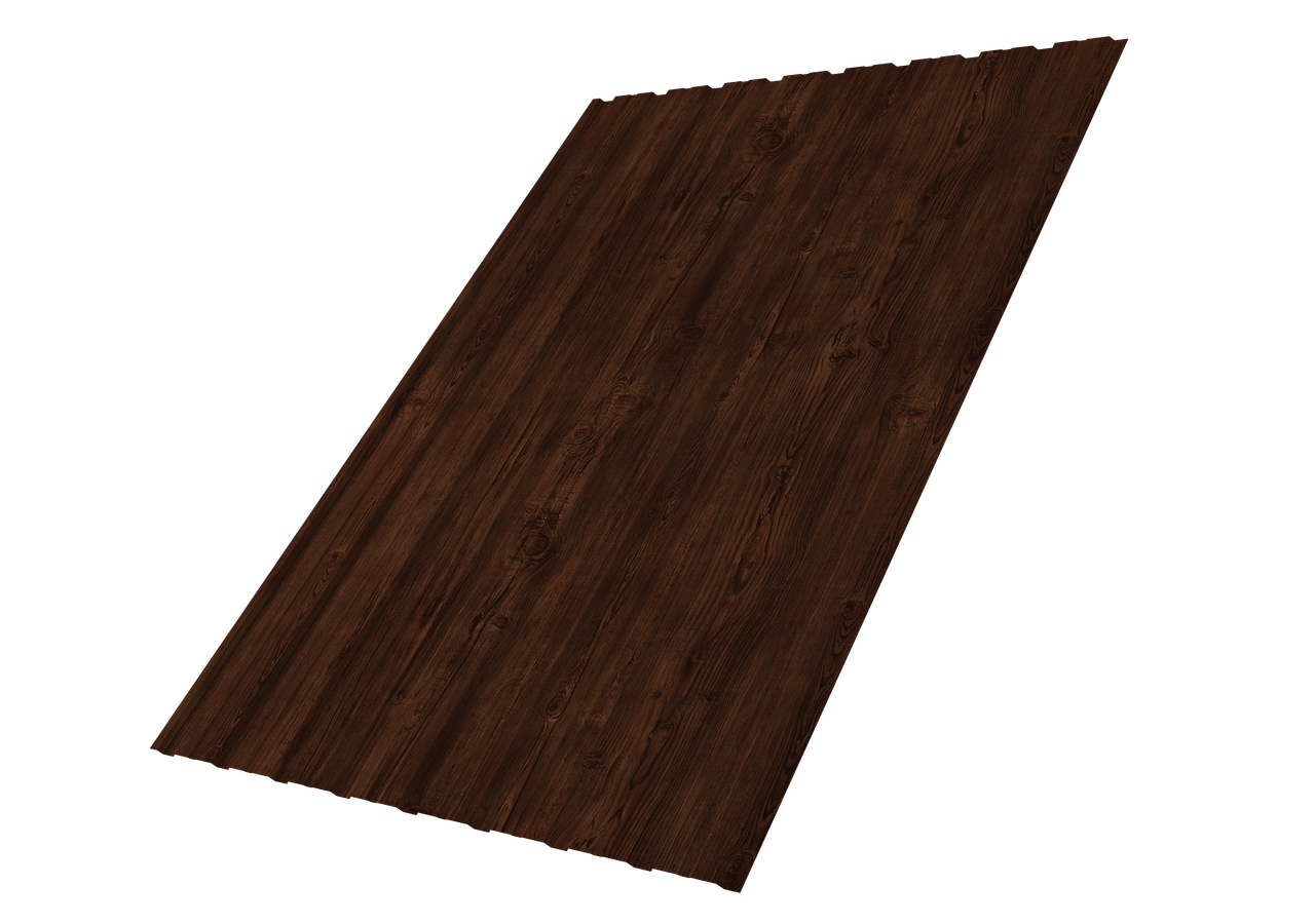 Профнастил С10B 0,45 Print Elite с пленкой Cherry Wood TwinColor