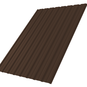 Профнастил С10B 0,5 Satin RAL 8017 шоколад
