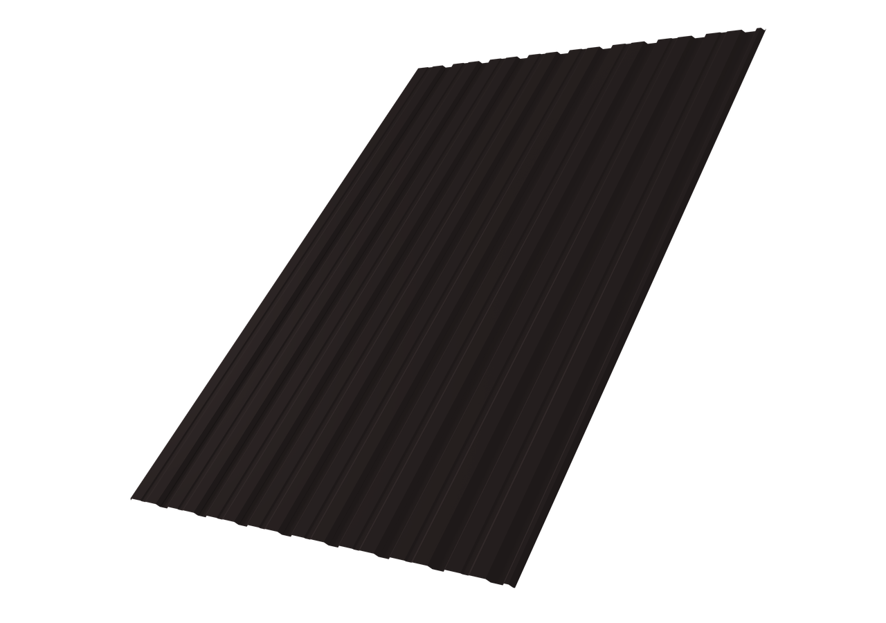 Профнастил С10R 0,5 Satin RAL 9005 черный