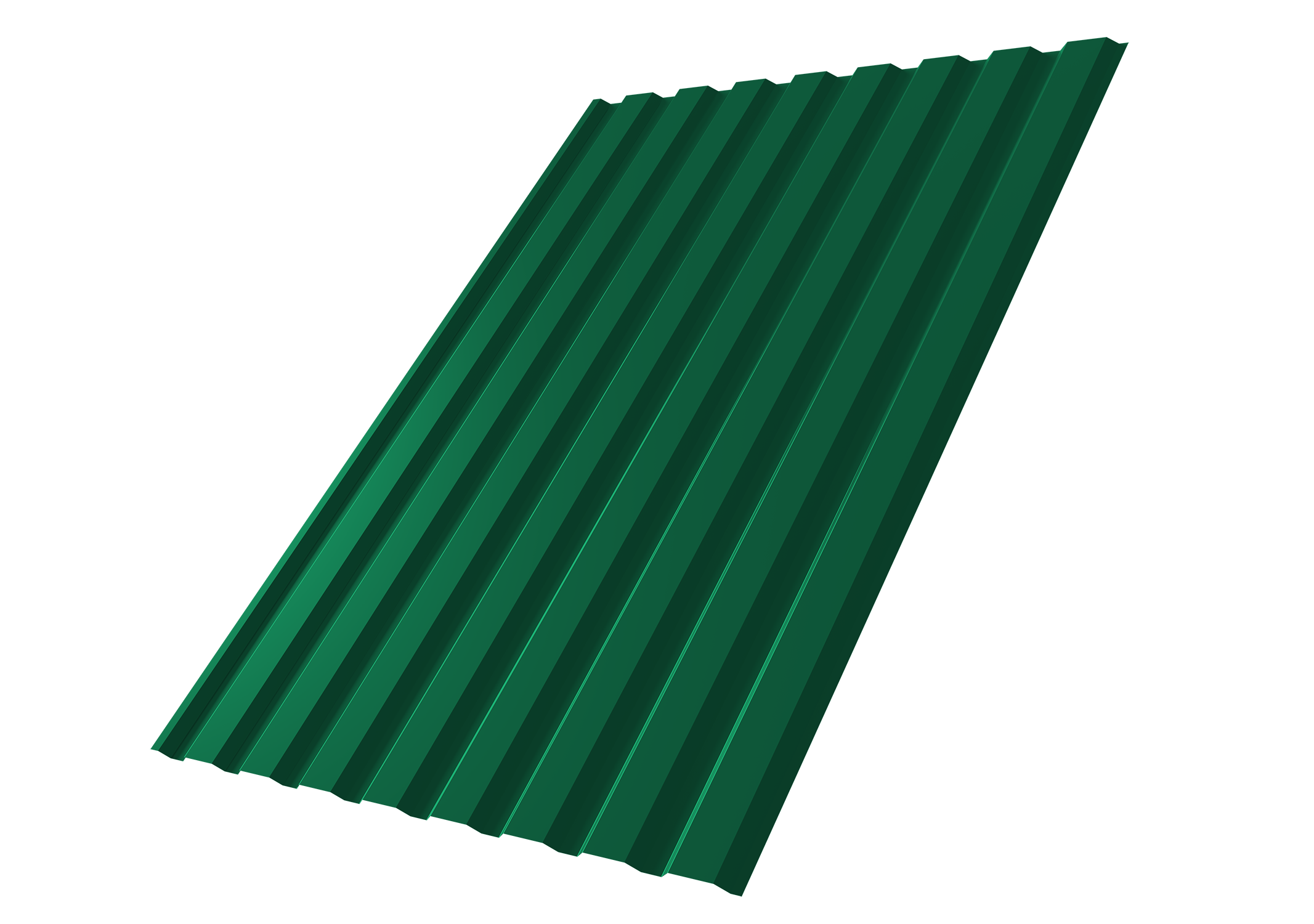 Профнастил С20A 0,45 PE-Double с пленкой RAL 6005 зеленый мох