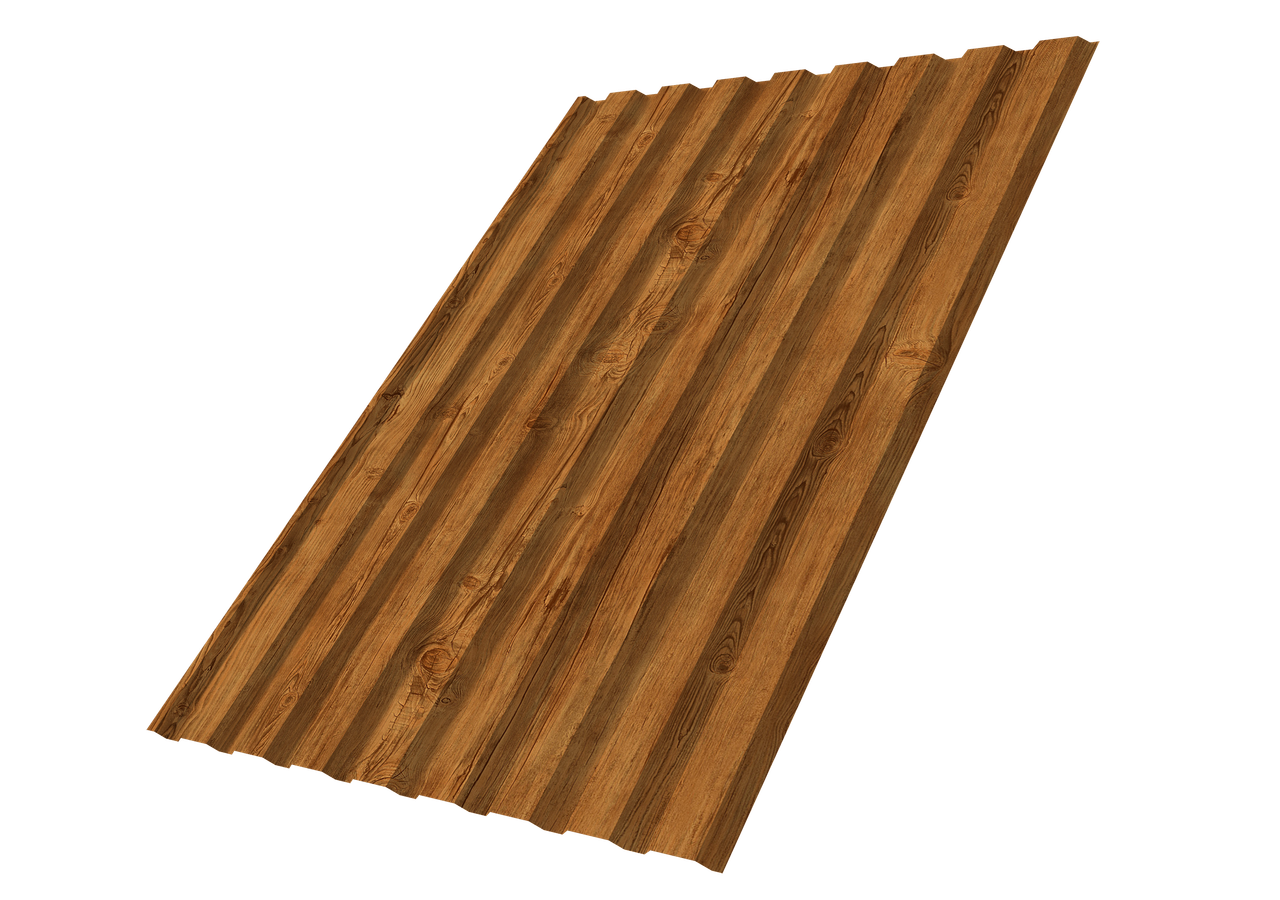 Профнастил С20A 0,45 Print-Double Elite Golden Wood