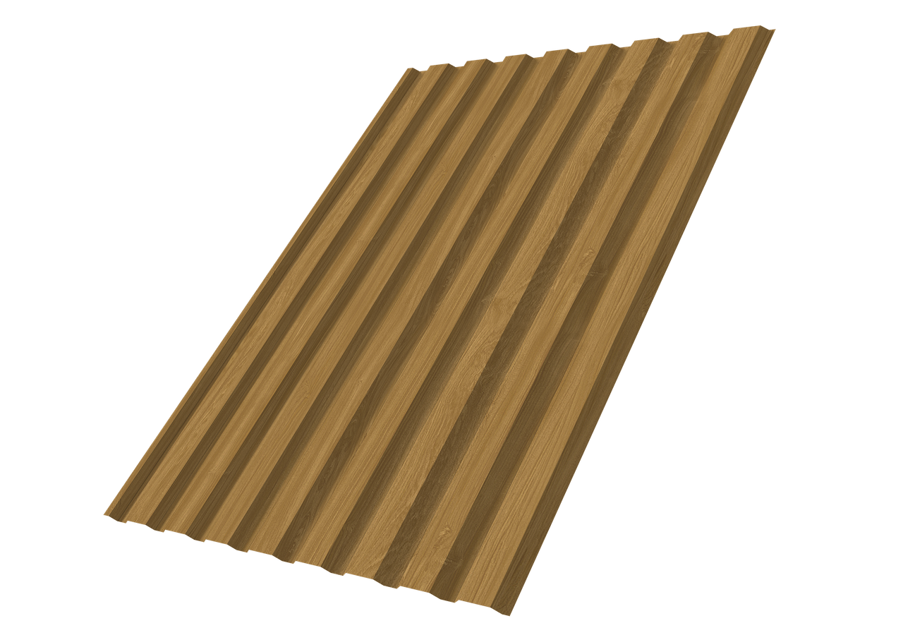 Профнастил С20A 0,45 Print Elite Honey Wood TwinColor