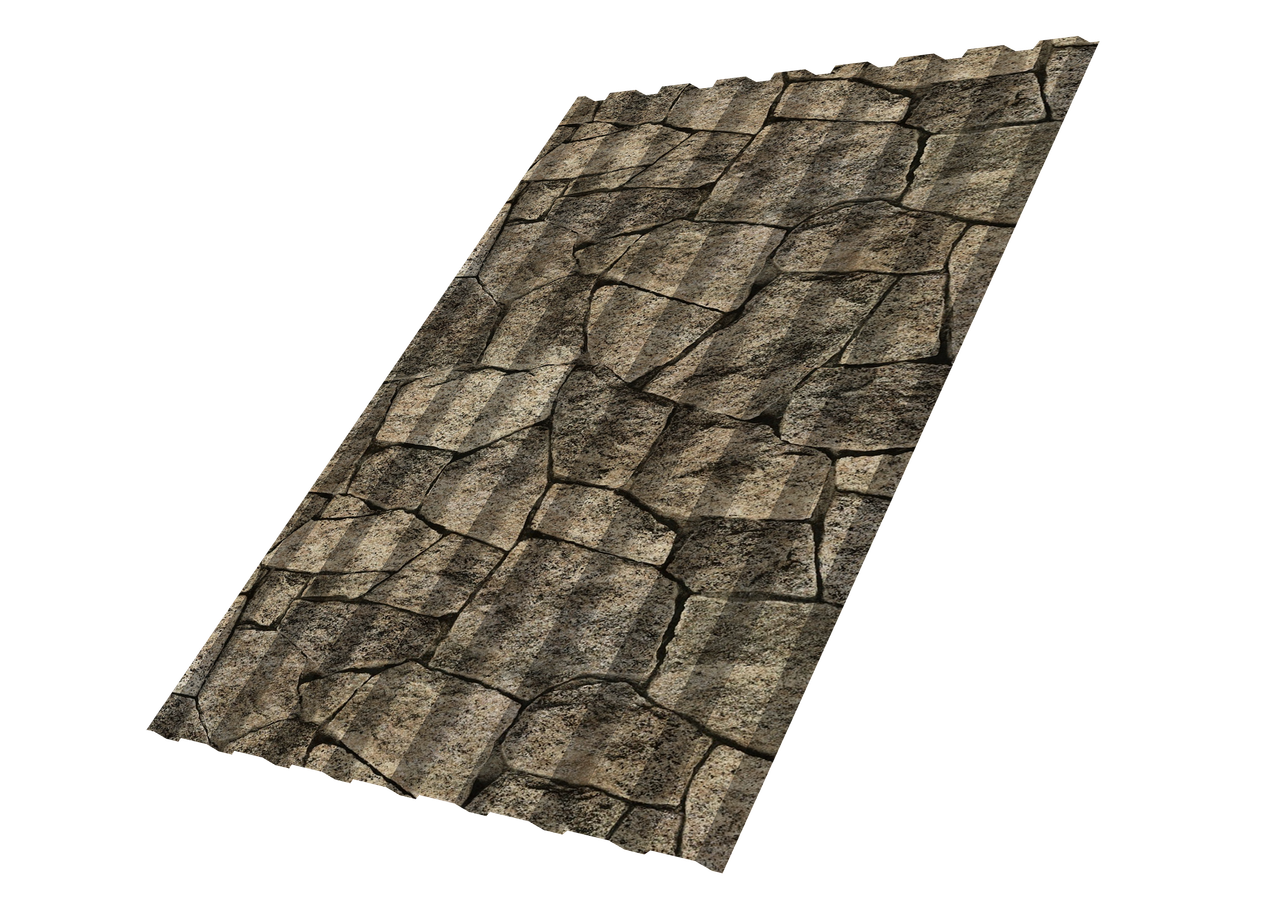 Профнастил С20A 0,45 Print Elite King Stone TwinColor