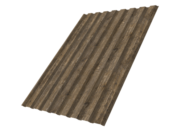 Профнастил С20A 0,45 Print Elite Nordic Wood TwinColor