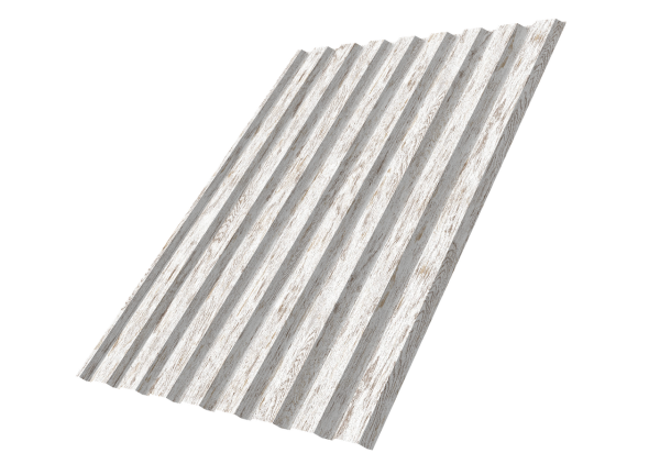 Профнастил С20A 0,45 Print Elite Snow Wood TwinColor