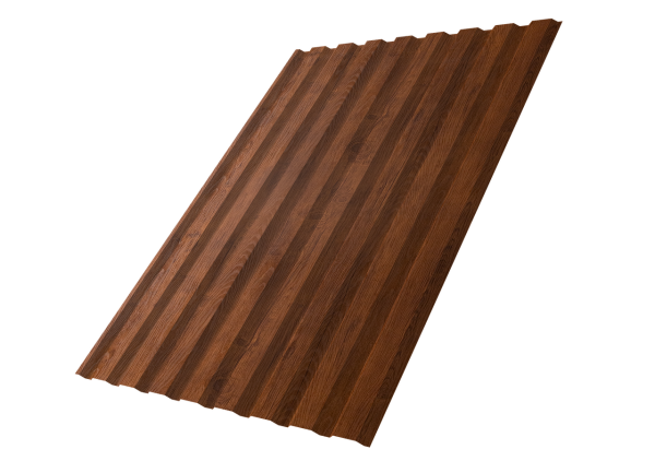 Профнастил С20A 0,45 Print Premium Golden Wood Fresh TwinColor