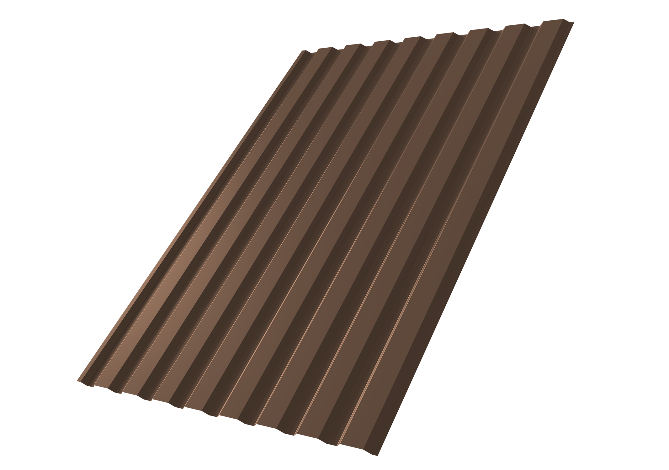 Профнастил С20A 0,5 Satin Matt RAL 8017 шоколад