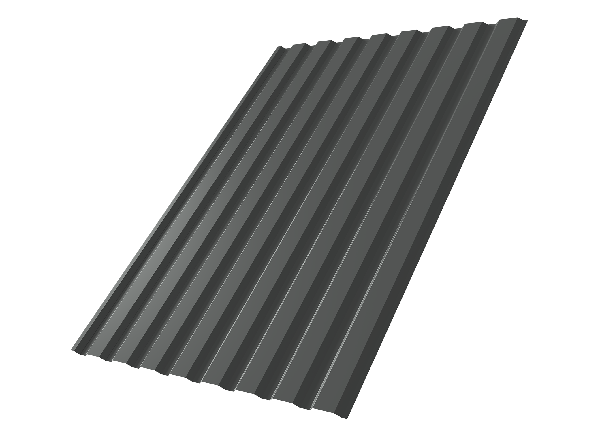 Профнастил С20A 0,5 Satin RAL 7016 антрацитово-серый