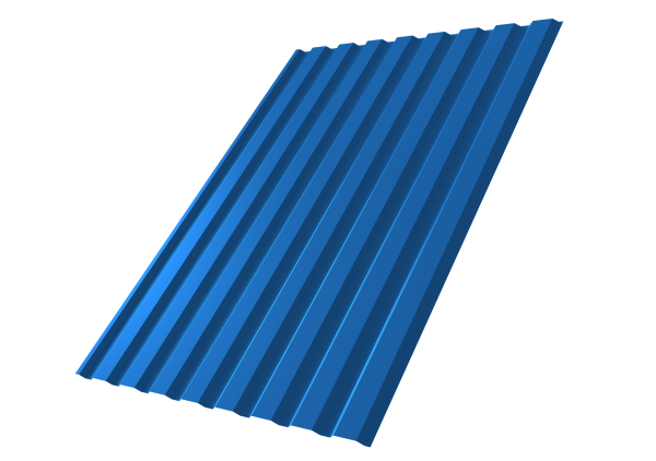 Профнастил С20A 0,7 PE RAL 5005 сигнальный синий