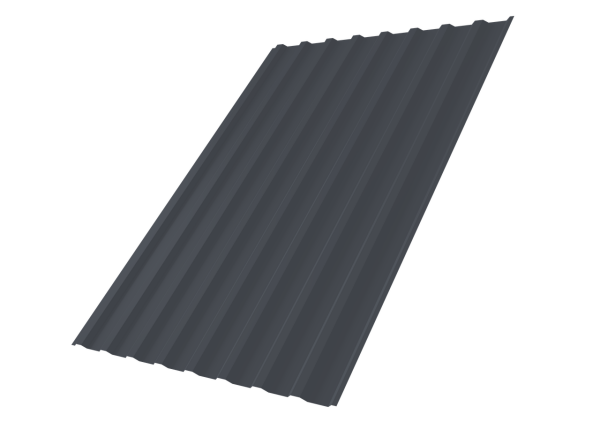 Профнастил С20B 0,4 PE-Double RAL 7024 мокрый асфальт