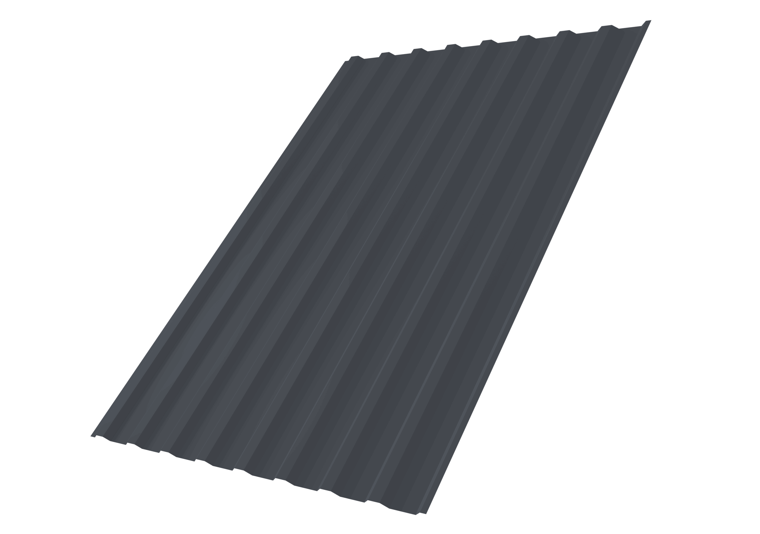 Профнастил С20B 0,45 PE-Double RAL 7024 мокрый асфальт