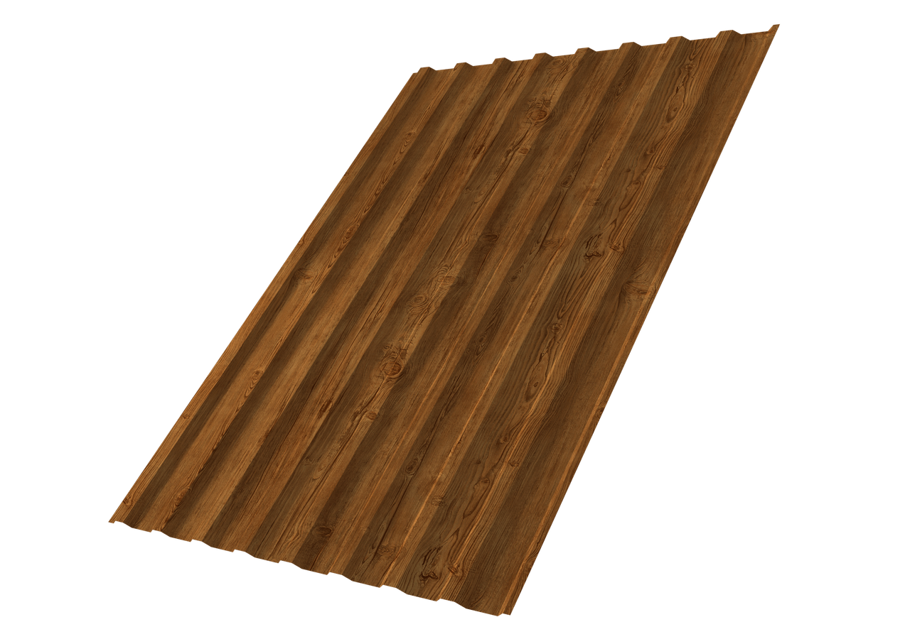 Профнастил С20B 0,45 Print Elite Golden Wood TwinColor