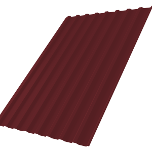 Профнастил С20B 0,5 Satin Matt TX RAL 3005 красное вино