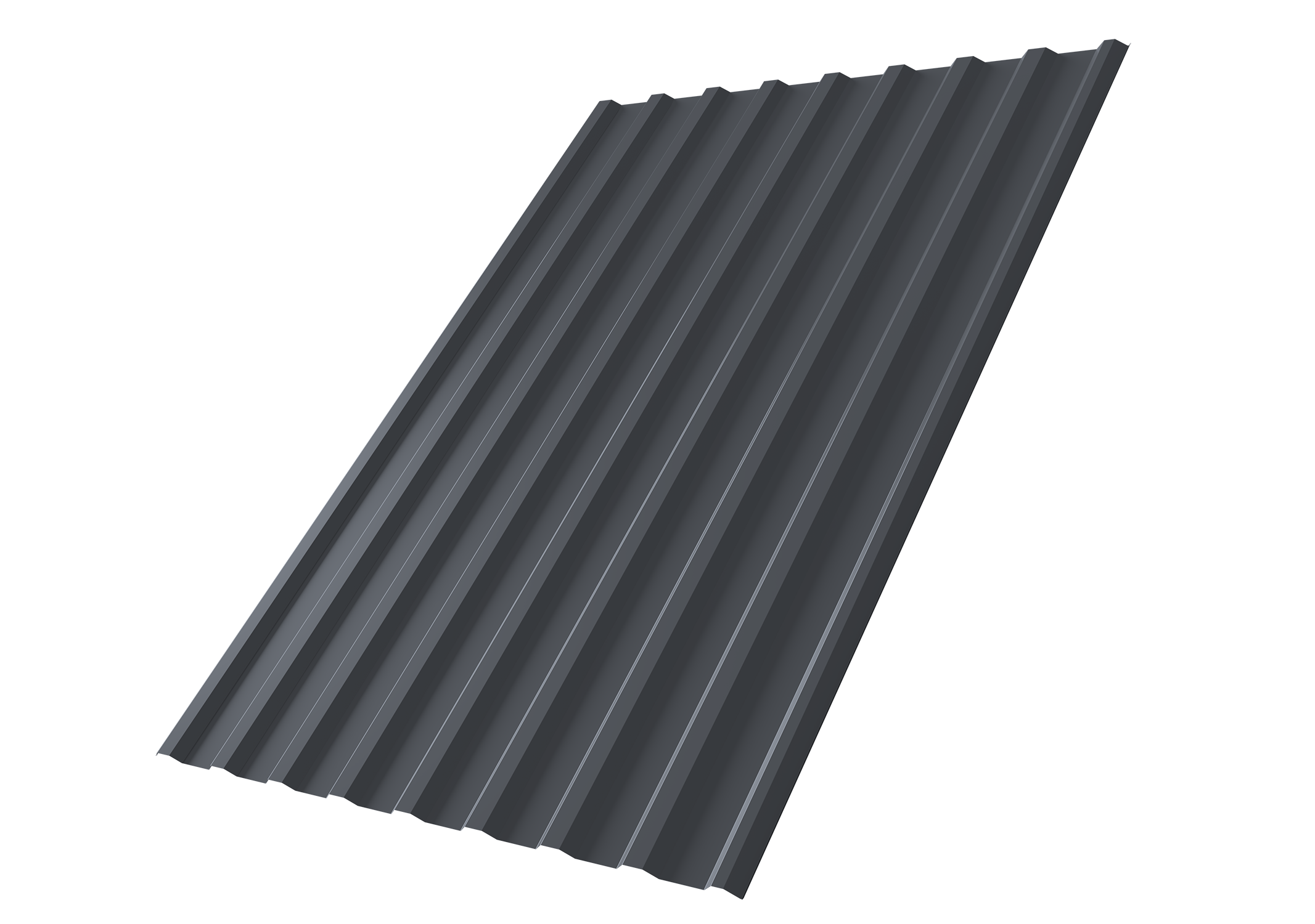 Профнастил С20R 0,45 PE-Double RAL 7024 мокрый асфальт