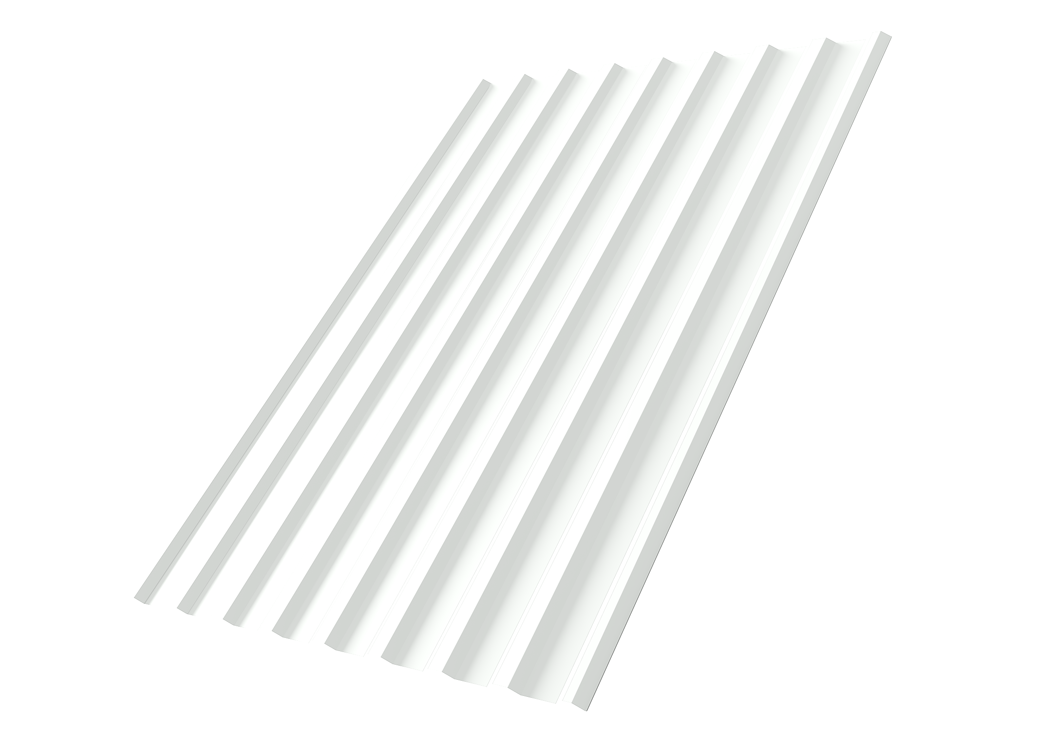 Профнастил С20R 0,45 PE с пленкой RAL 9003 сигнальный белый