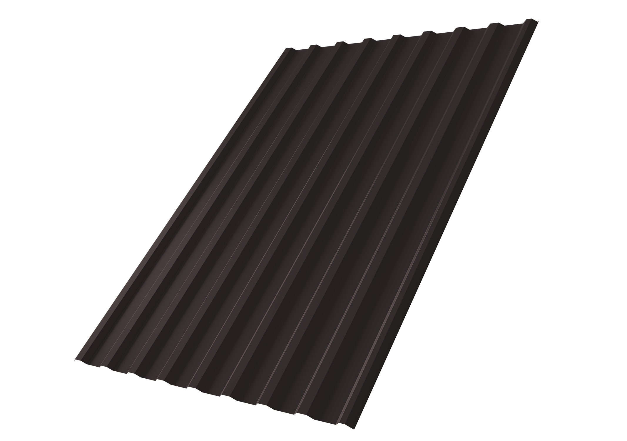 Профнастил С20R 0,5 Satin Matt RAL 9005 черный