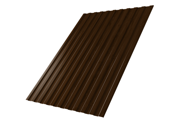 Профнастил С8A v01 0,45 Print Elite Choco Wood TwinColor
