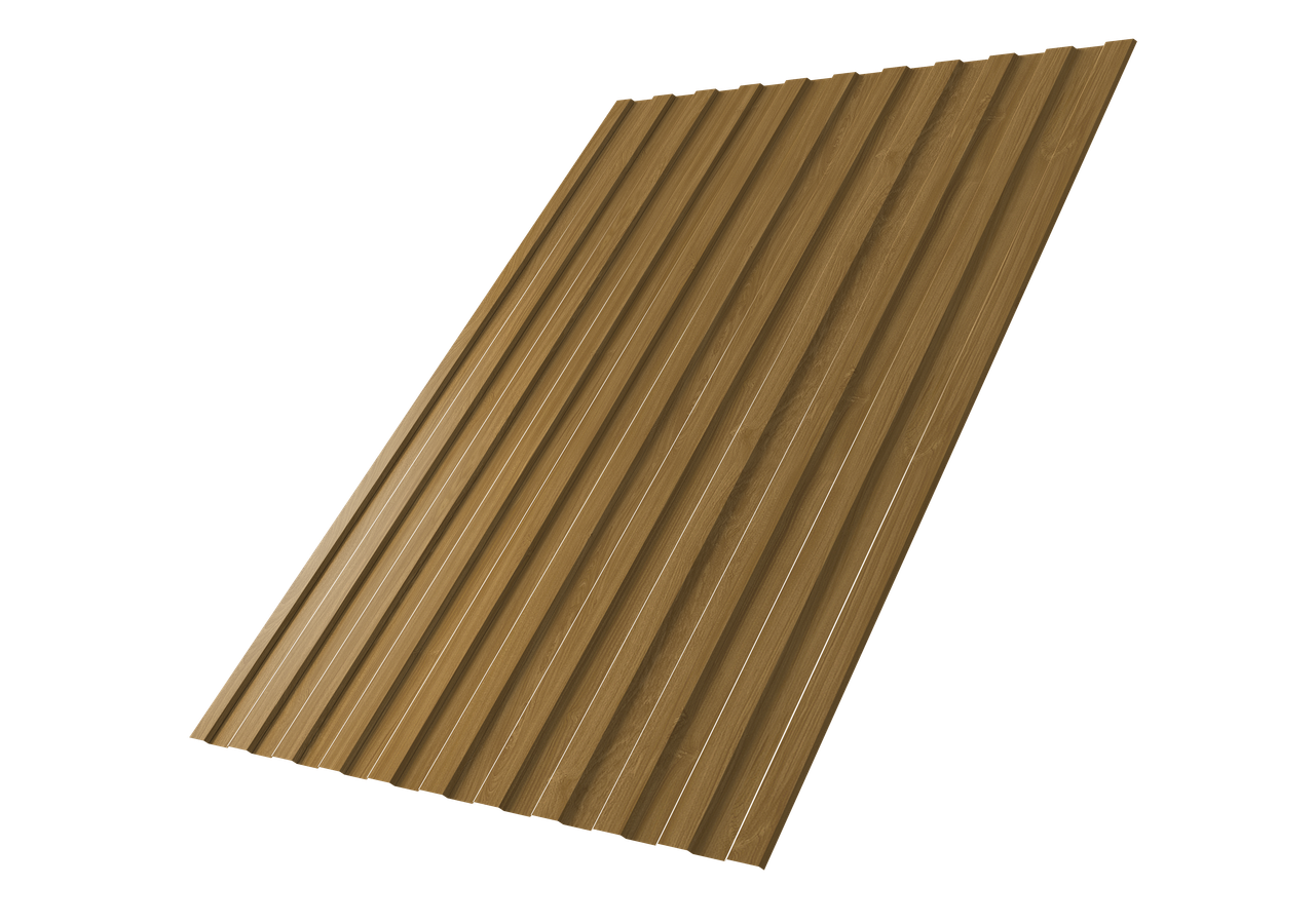 Профнастил С8A v01 0,45 Print Elite Honey Wood TwinColor