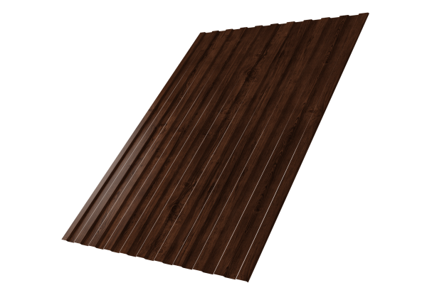 Профнастил С8A v01 0,45 Print Elite с пленкой Cherry Wood TwinColor