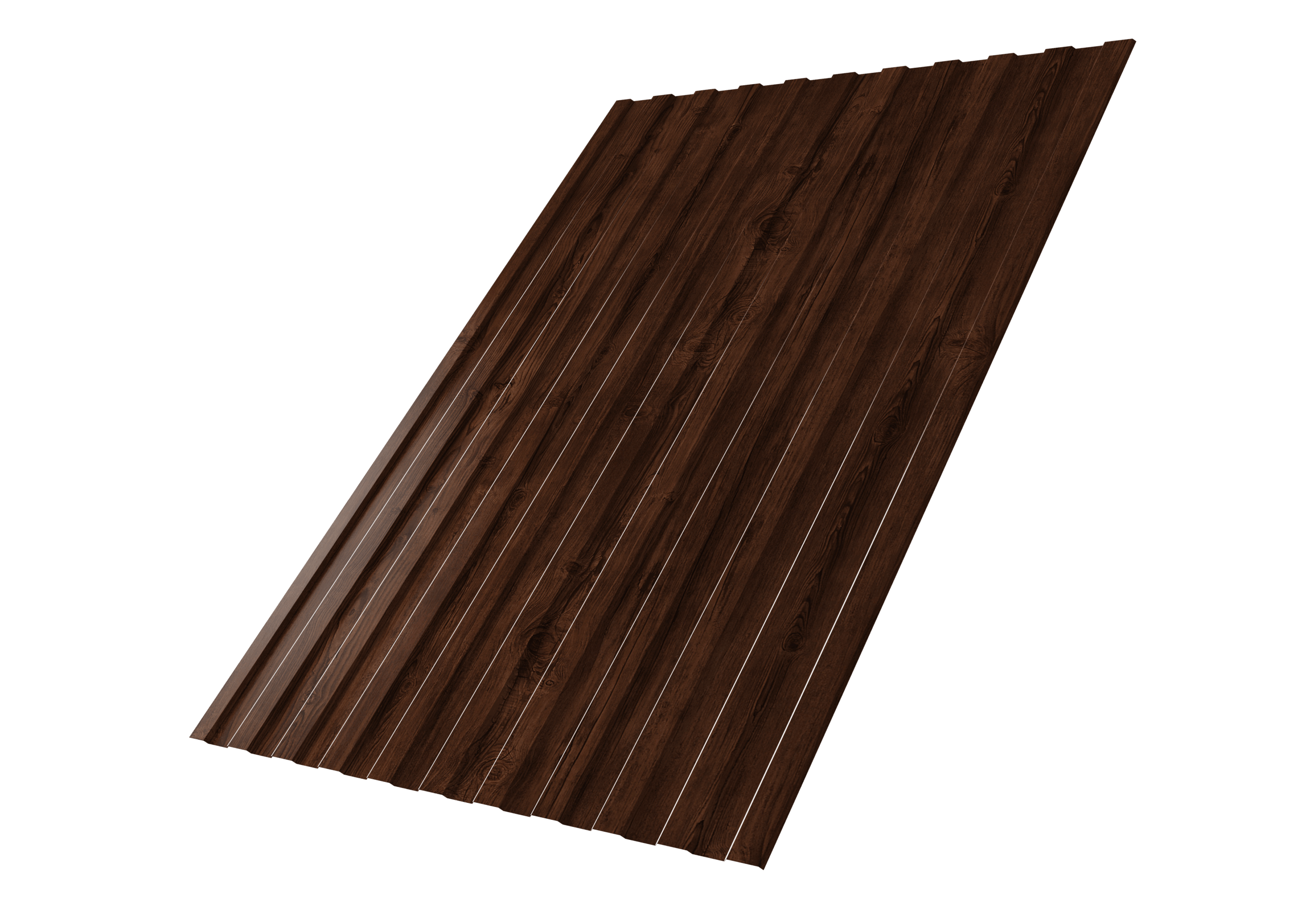 Профнастил С8A v01 0,45 Print Elite с пленкой Cherry Wood TwinColor