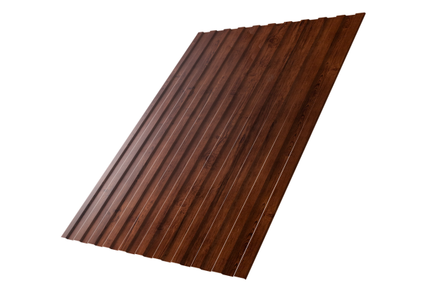Профнастил С8A v01 0,45 Print Premium Cherry Wood Fresh TwinColor