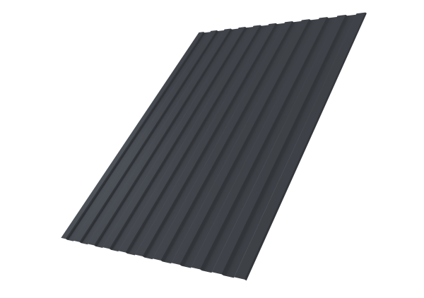Профнастил С8A v01 0,5 Rooftop Бархат RAL 7024 мокрый асфальт