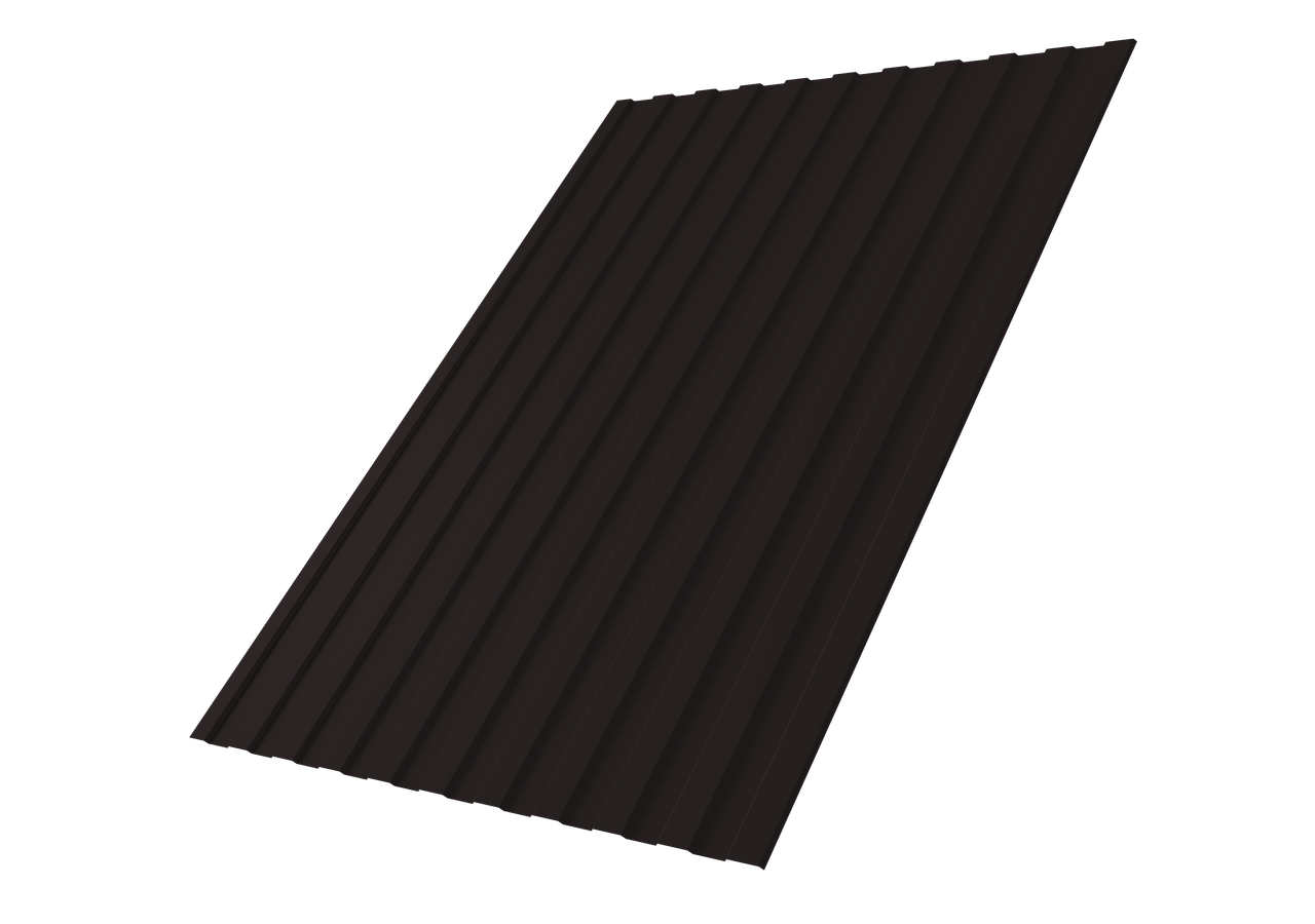 Профнастил С8A v01 0,5 Satin Matt RAL 9005 черный