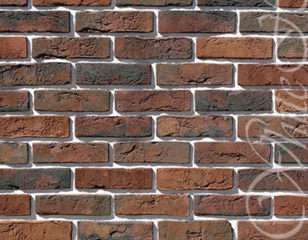 Рядовая плитка White Hills Design Лондон брик, 304-70 c расшивкой 1,2 см.